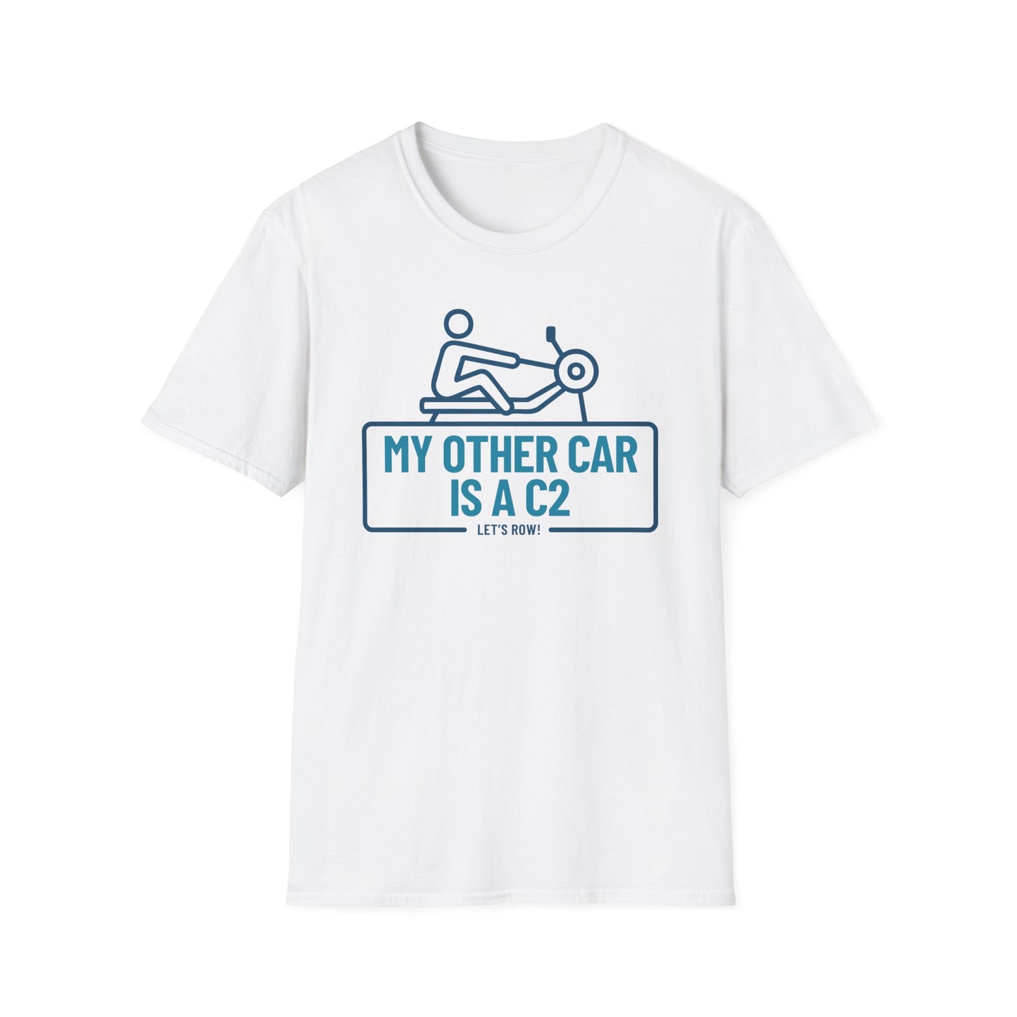 My Other Car Is an Erg — Badge Line Edition | Premium Rowing Tee