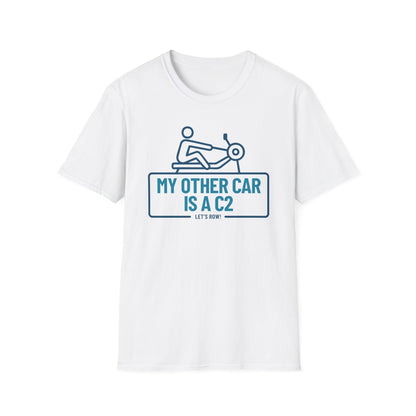 My Other Car Is an Erg — Badge Line Edition | Premium Rowing Tee