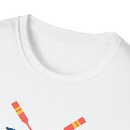 Rowing Gets You Wet — Crossed Oars Edition | Premium Rowing Tee