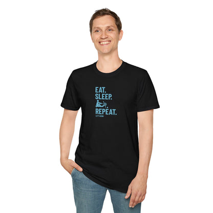Eat Sleep Erg Repeat — Icon Edition | Premium Rowing Tee - RR