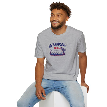 20 Paddlers 1 Stroke | Dragon Boat Team Shirt | Premium Paddling Tee