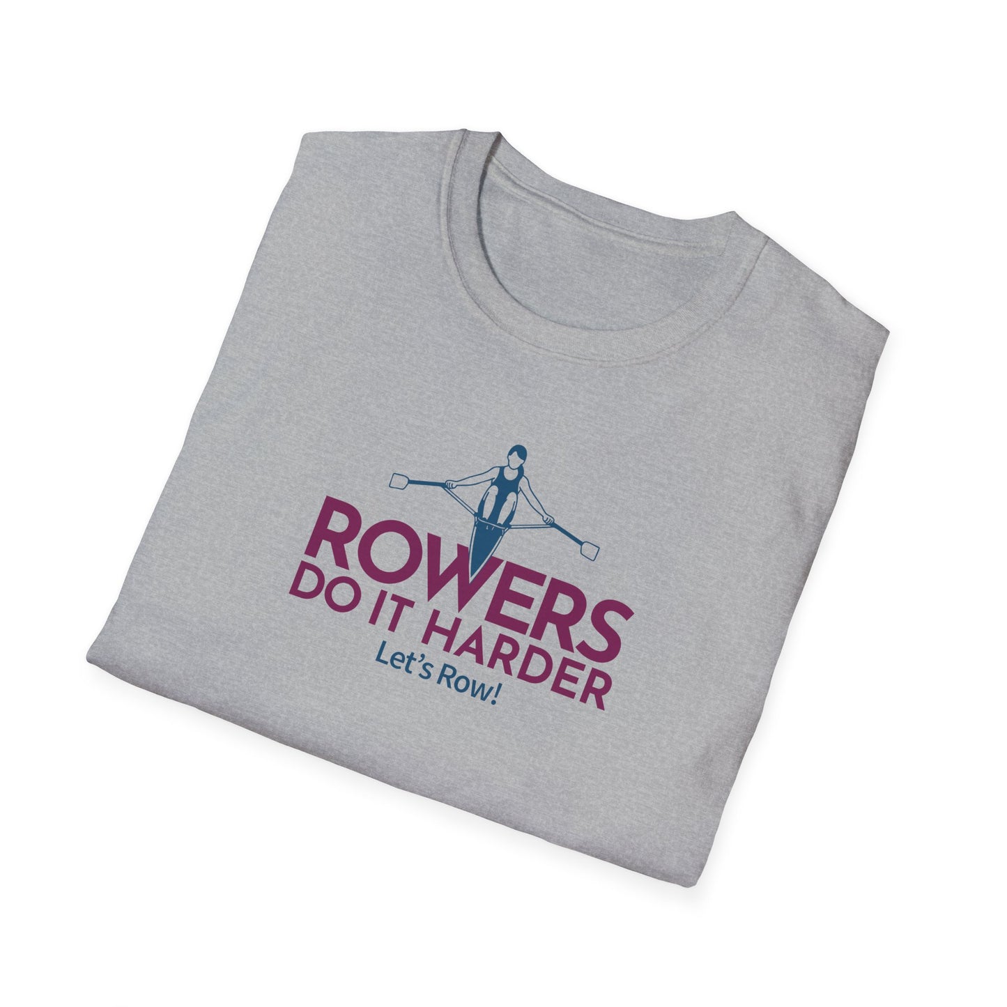 Rowers Do It Harder — Modern Line Edition | Premium Rowing Tee