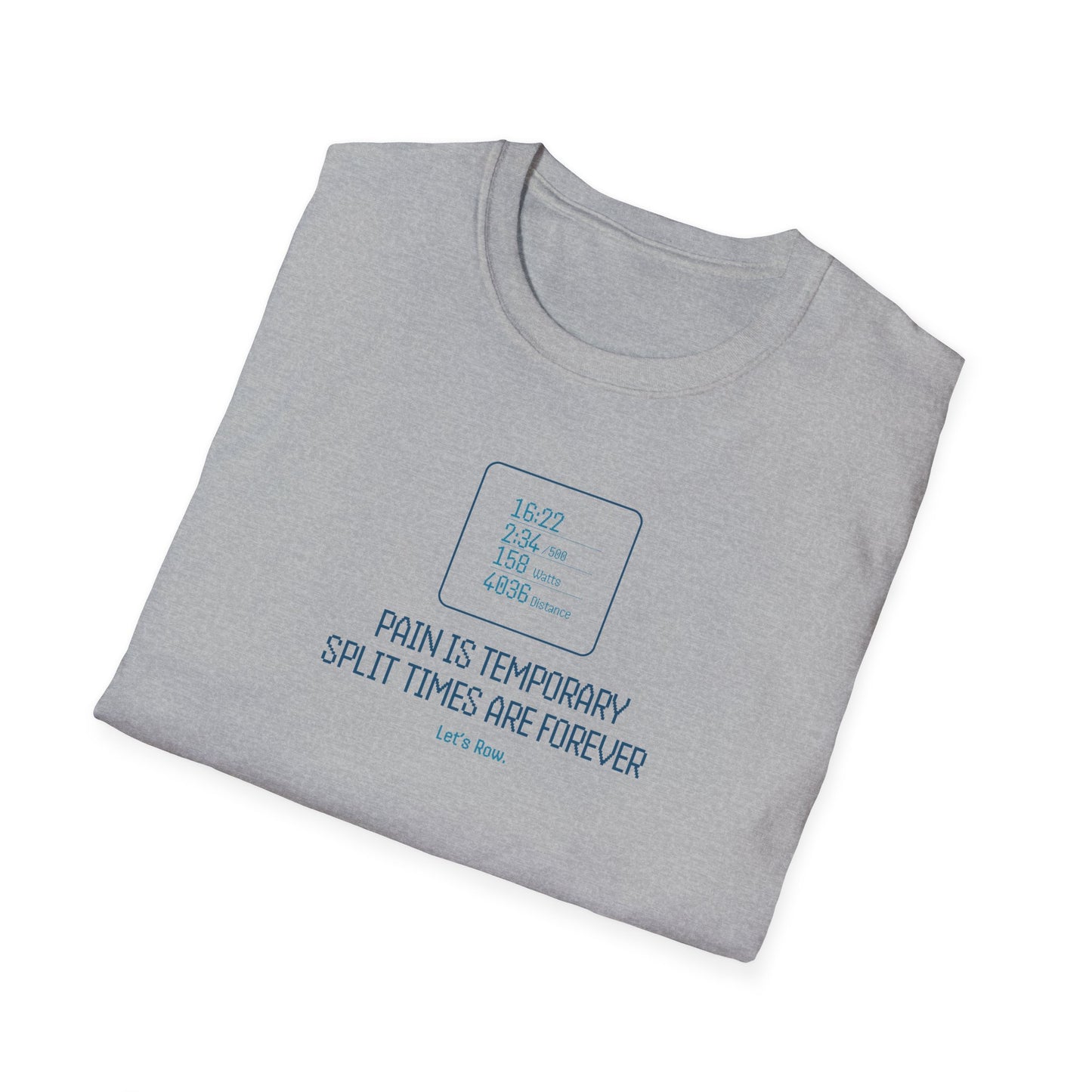 Pain Is Temporary — Split Time Edition | Premium Rowing Tee