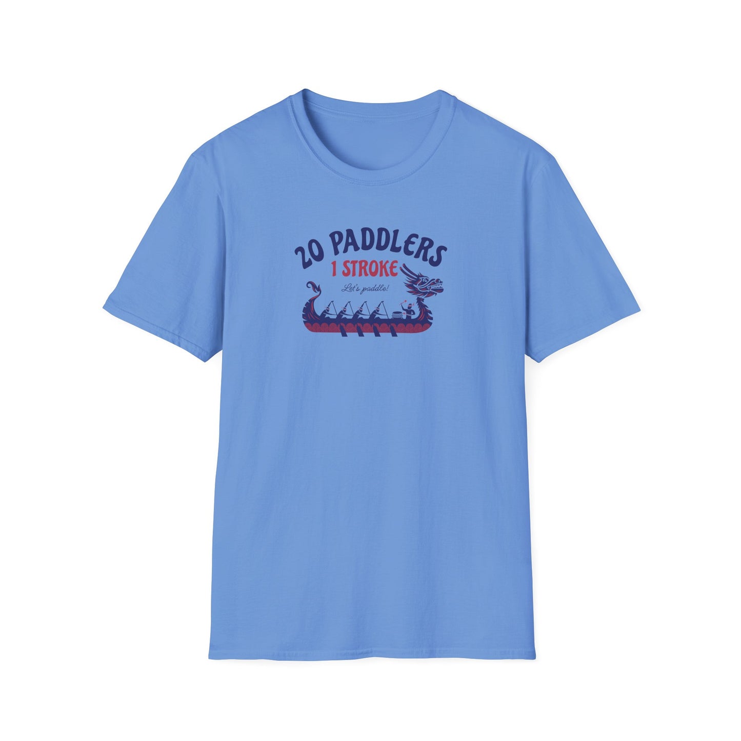 20 Paddlers 1 Stroke | Dragon Boat Team Shirt | Premium Paddling Tee