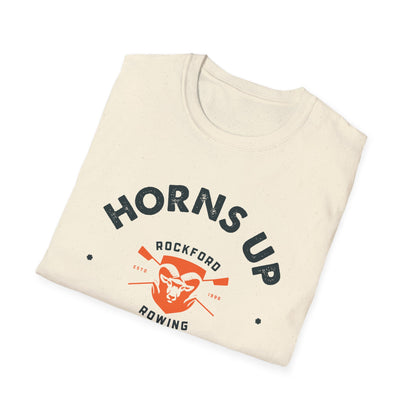 Horns Up Oars In | Premium Rowing Tee - RR