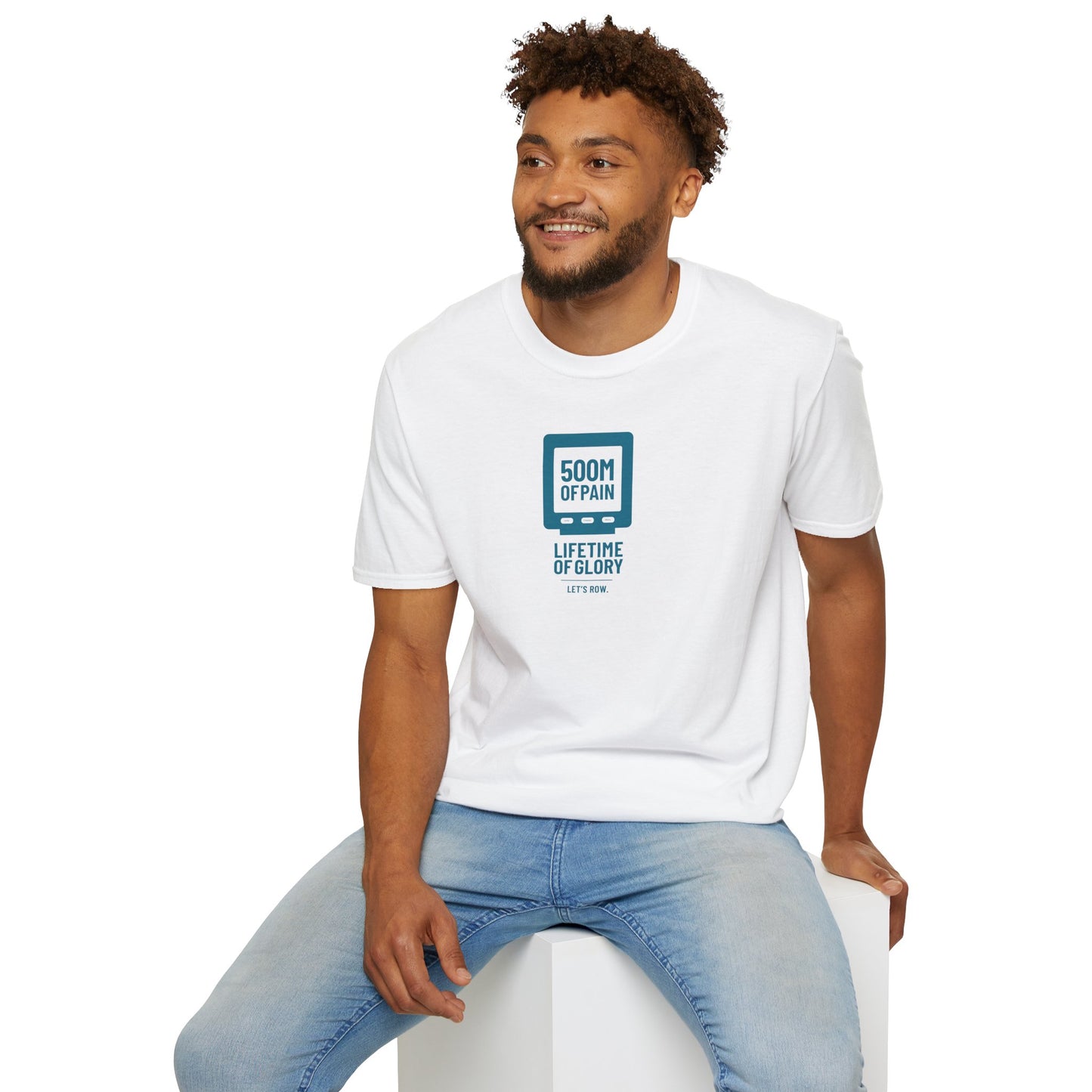 500M of Pain — Vertical Monitor Edition | Premium Rowing Tee