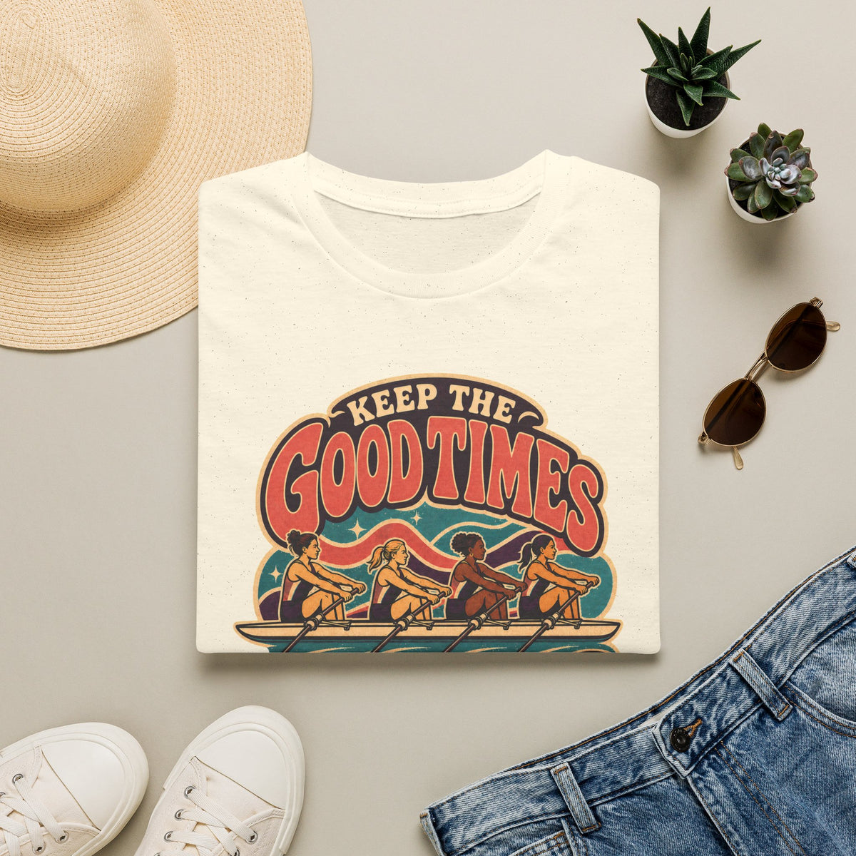 Keep The Good Times Rowing | Premium Rowing Tee
