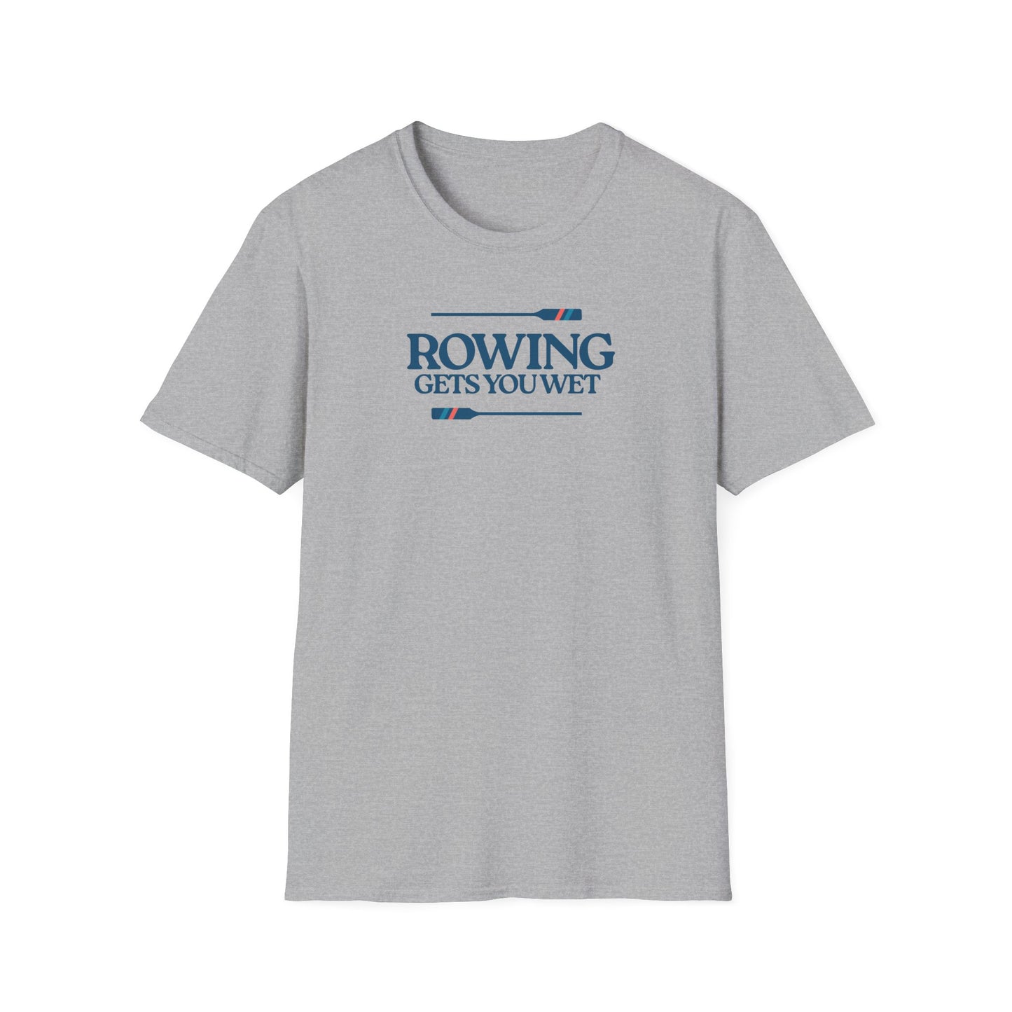 Rowing Gets You Wet — Stripe Oar Edition | Premium Rowing Tee
