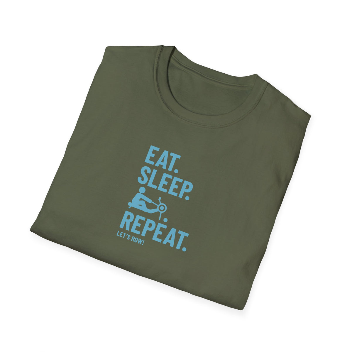 Eat Sleep Erg Repeat — Icon Edition | Premium Rowing Tee - RR