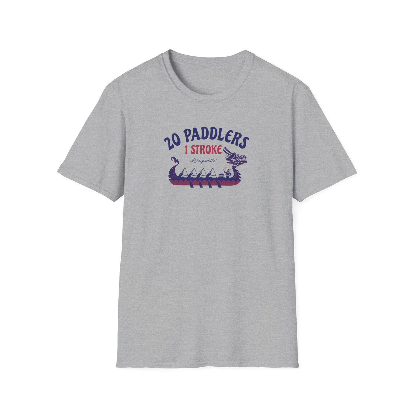 20 Paddlers 1 Stroke | Dragon Boat Team Shirt | Premium Paddling Tee