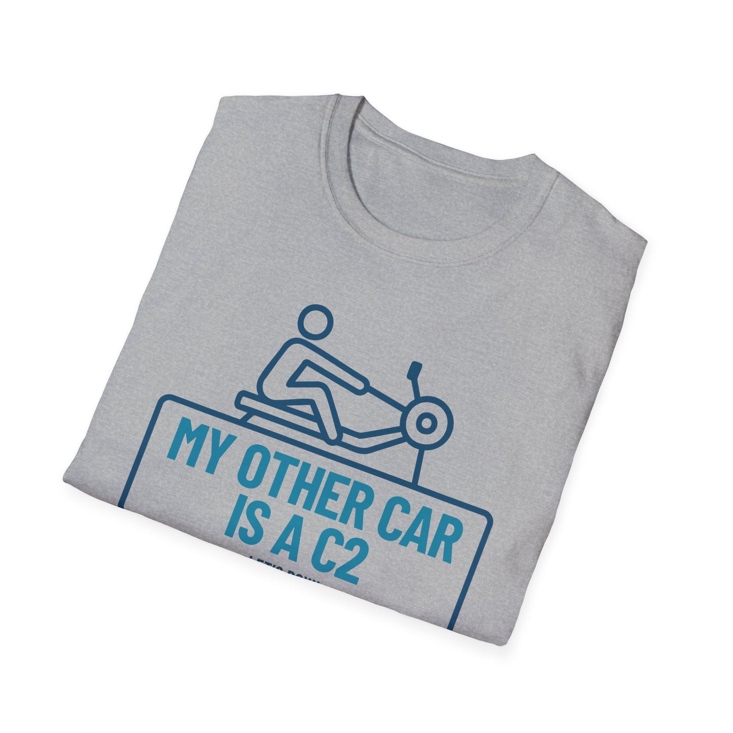 My Other Car Is an Erg — Badge Line Edition | Premium Rowing Tee