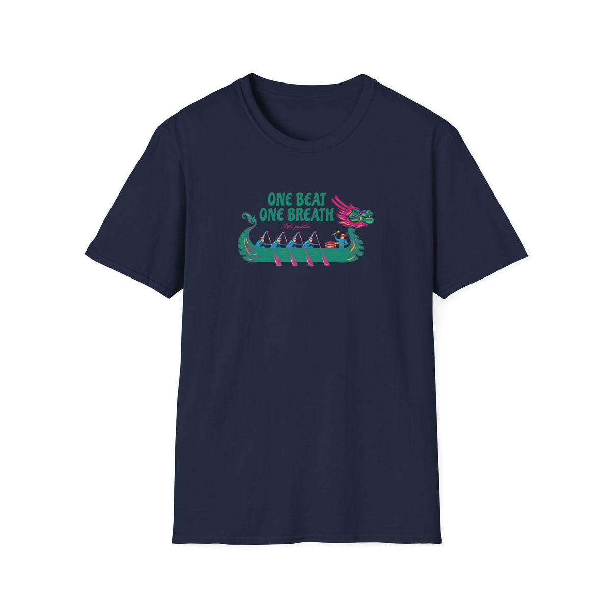 One Beat One Breath Dragon Boat T-Shirt | Premium Paddling Tee - RR