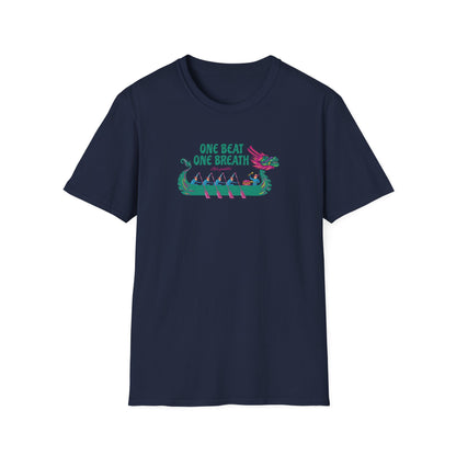 One Beat One Breath Dragon Boat T-Shirt | Premium Paddling Tee - RR