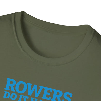 Rowers Do It Harder — Bold Classic Edition | Premium Rowing Tee