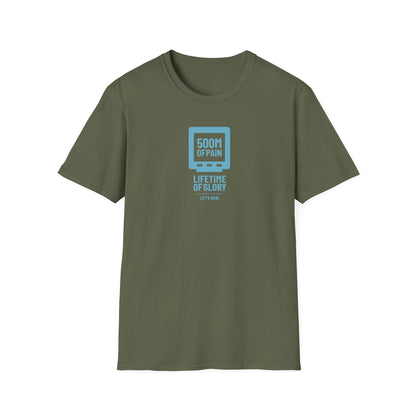 500M of Pain — Vertical Monitor Edition | Premium Rowing Tee