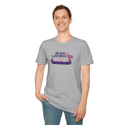 One Beat One Breath Dragon Boat T-Shirt | Premium Paddling Tee - RR