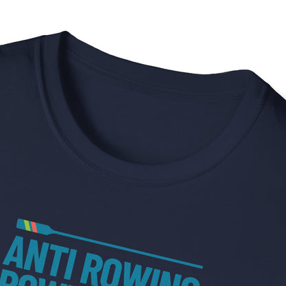 Anti Rowing Rowing Club — Stripe Oar Edition | Premium Rowing Tee