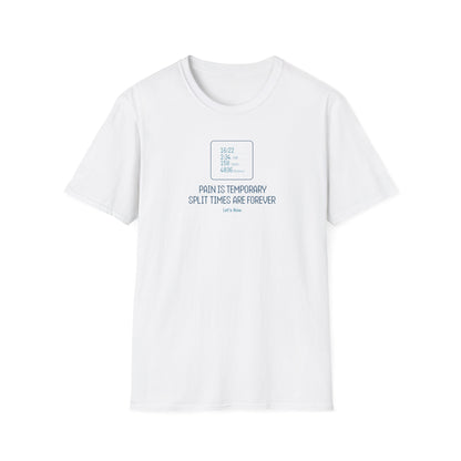Pain Is Temporary — Split Time Edition | Premium Rowing Tee