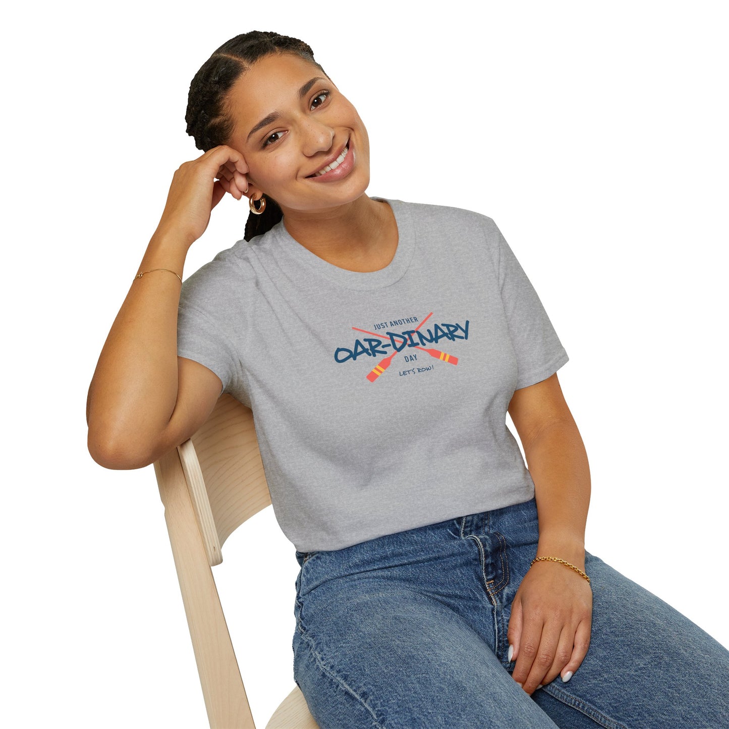 Oar-dinary Day — Script Edition | Premium Rowing Tee