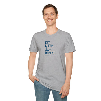 Eat Sleep Erg Repeat — Icon Edition | Premium Rowing Tee - RR
