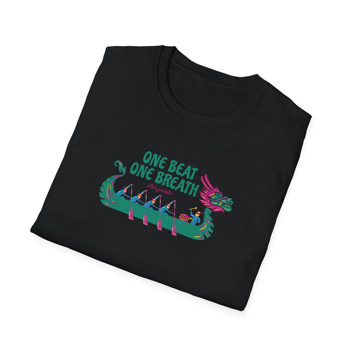 One Beat One Breath Dragon Boat T-Shirt | Premium Paddling Tee - RR