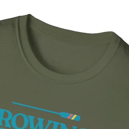 Rowing Gets You Wet — Stripe Oar Edition | Premium Rowing Tee