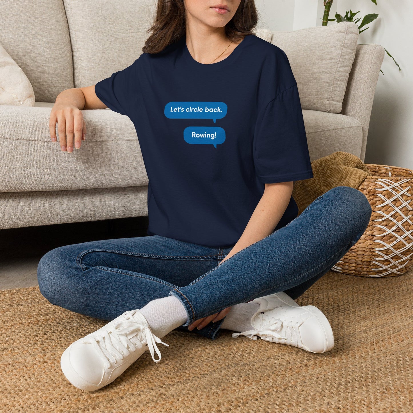 Circle Back | Text Message Edition | Premium Rowing Tee