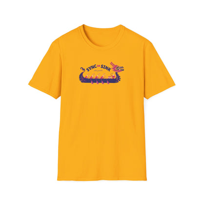 Sync or Sink | Dragon Boat Shirt | Premium Paddling Tee - RR
