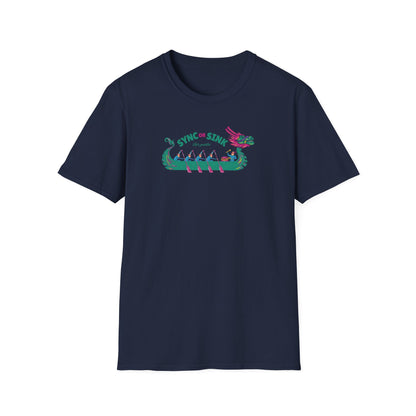 Sync or Sink | Dragon Boat Shirt | Premium Paddling Tee - RR