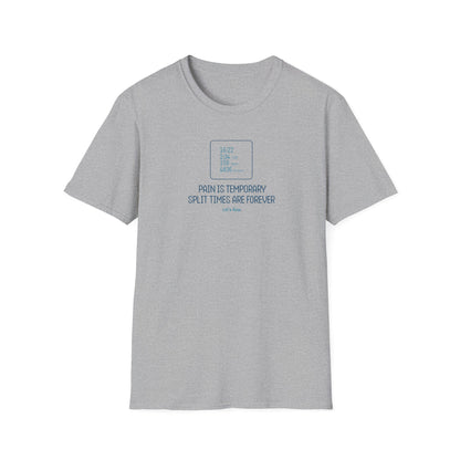 Pain Is Temporary — Split Time Edition | Premium Rowing Tee