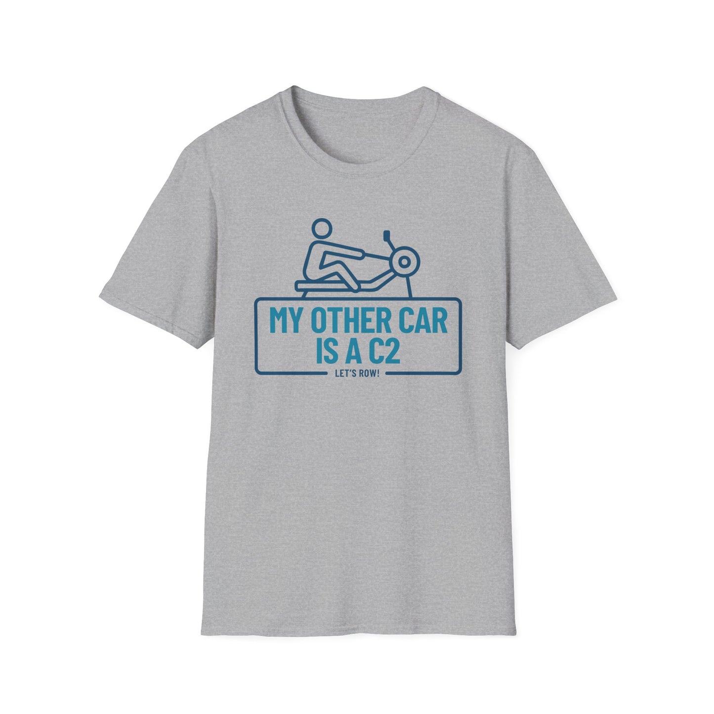 My Other Car Is an Erg — Badge Line Edition | Premium Rowing Tee