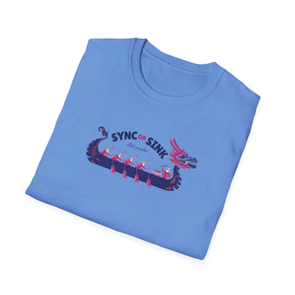Sync or Sink | Dragon Boat Shirt | Premium Paddling Tee - RR