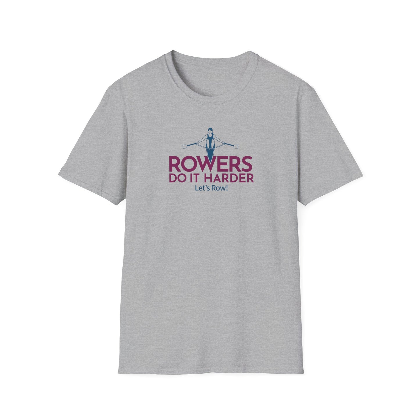 Rowers Do It Harder — Modern Line Edition | Premium Rowing Tee