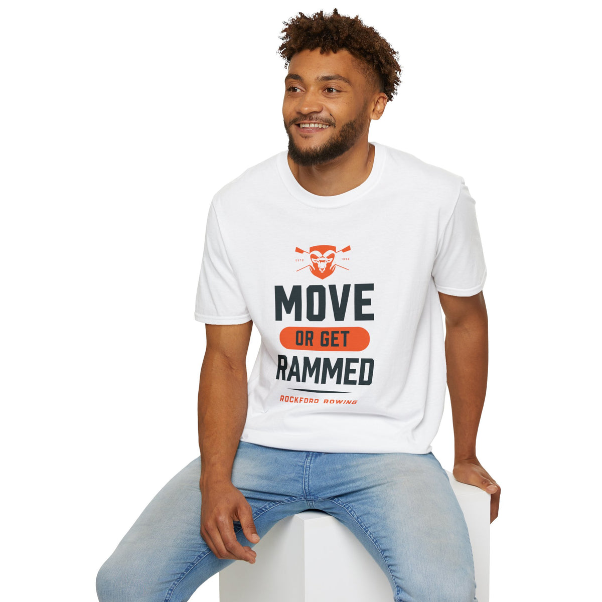 Move Or Get Rammed | Premium Rowing Tee - RR