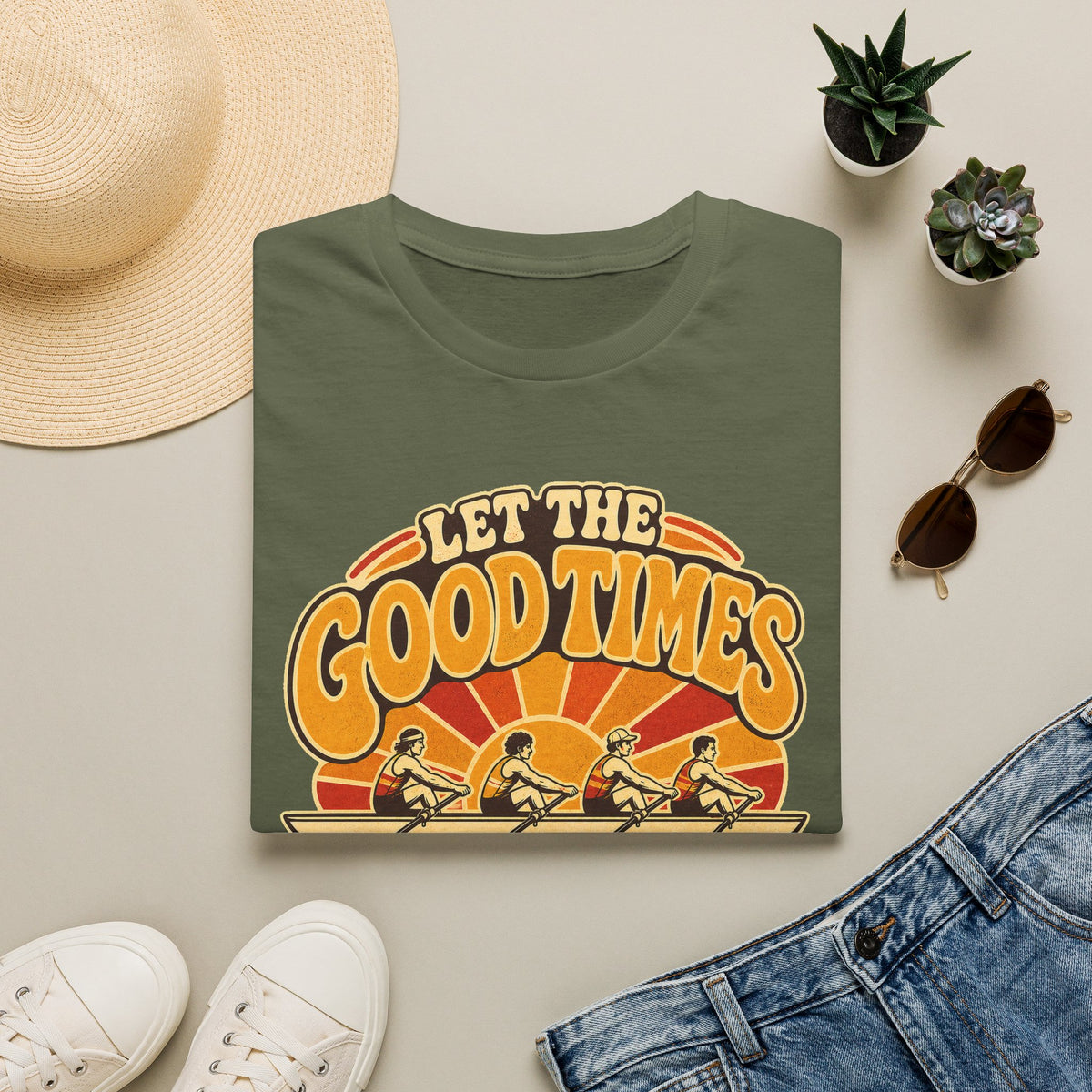 Let The Good Times Row | Premium Rowing Tee